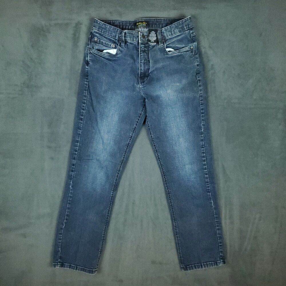Urban Star Jeans Mens 32x30 Dark Wash Straight Leg Stretch Denim Blue Y2K Street